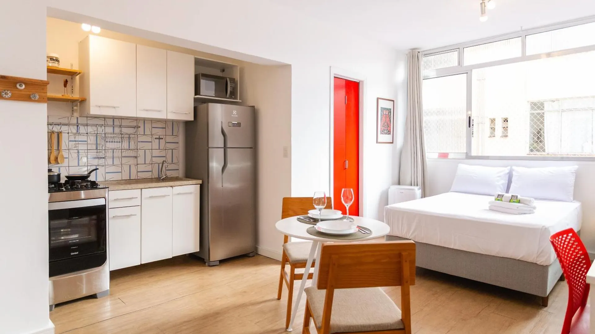 Studio Acolhedor Com Tv E Ar Proximo A Faria Lima San Paolo Appartamento