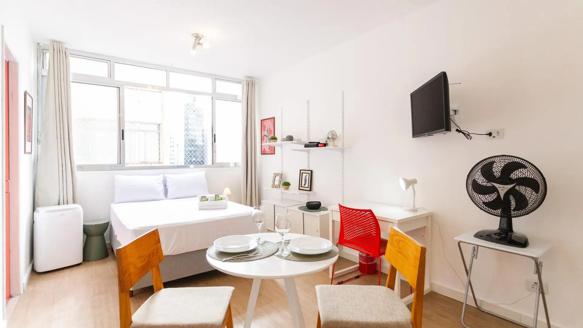 Studio Acolhedor Com Tv E Ar Proximo A Faria Lima San Paolo